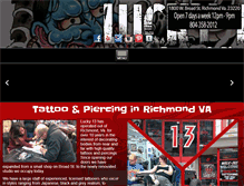Tablet Screenshot of lucky13tattooinc.com